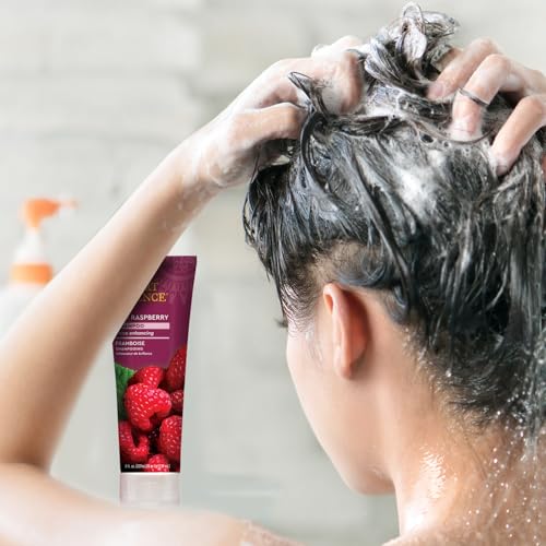 Desert Essence Red Raspberry Shampoo - Enhances Shine & Volume, 8 fl oz
