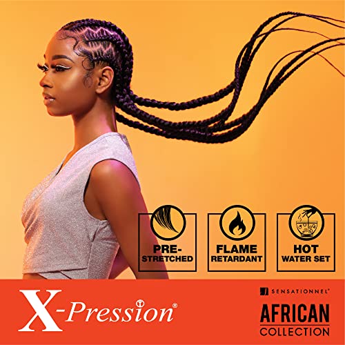 Sensationnel X-Pression Pre-Stretched Braiding Hair 58in - Jet Black 1