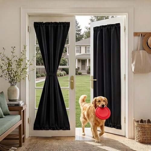 RYB HOME 100% Blackout Thermal Insulated Curtain, 26x72