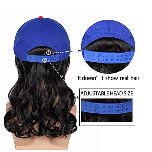 Red White Blue Mullet Wig with Mustache Hat for Men - 4th of July