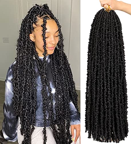 ZRQ 30 Inch Butterfly Locs Crochet Hair Extensions - 2 Packs Distressed