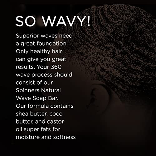 Xotics 360 Wave Soap Bar with Cocoa & Shea Butter - Men & Women 5oz - Natural Moisturizing Hair Care