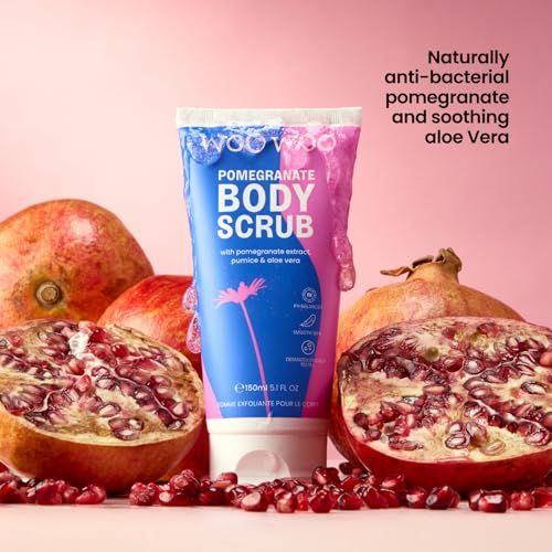 Natural Pomegranate Body Scrub – Exfoliating Vegan Formula for Smooth Skin