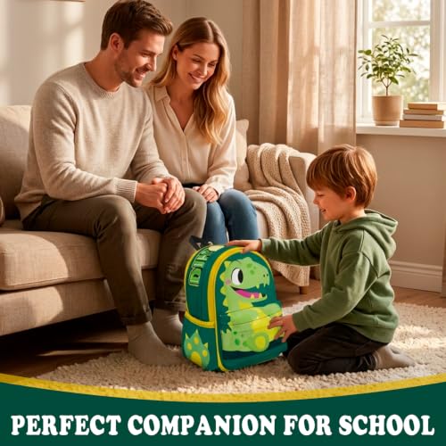 Dinosaur Backpack for Kids - 16 Inch Cartoon Bookbag