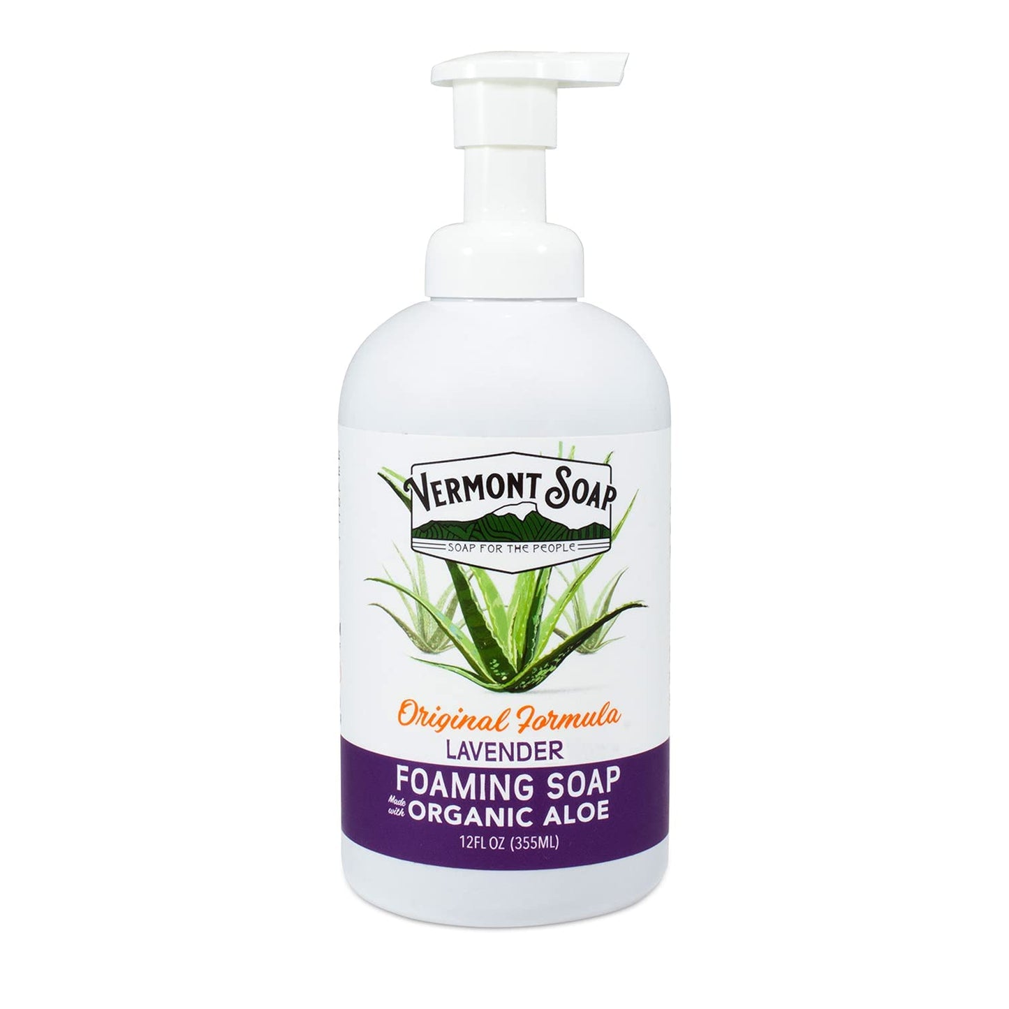 Vermont Soap Organic Unscented Foaming Hand Soap - Natural Moisturizing Liquid Soap for Dry Skin | 64 oz