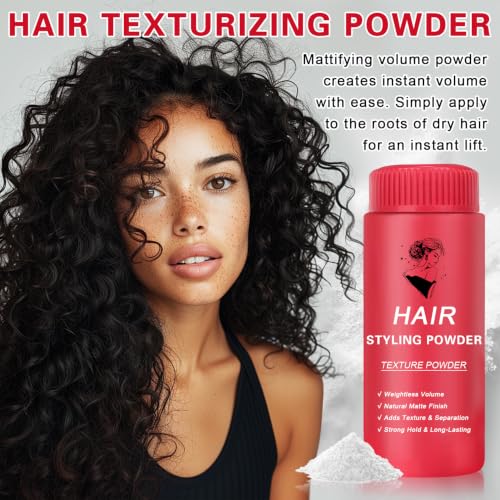 DAMUSI Hair Texture Styling Powder for Volume & Matte Finish - 0.52Oz