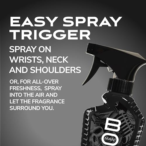 BOD Man Black Fragrance Body Spray - 8 fl oz (Pack of 2)