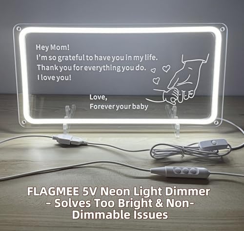 USB Neon Light Dimmer Switch - Adjustable Brightness Controller