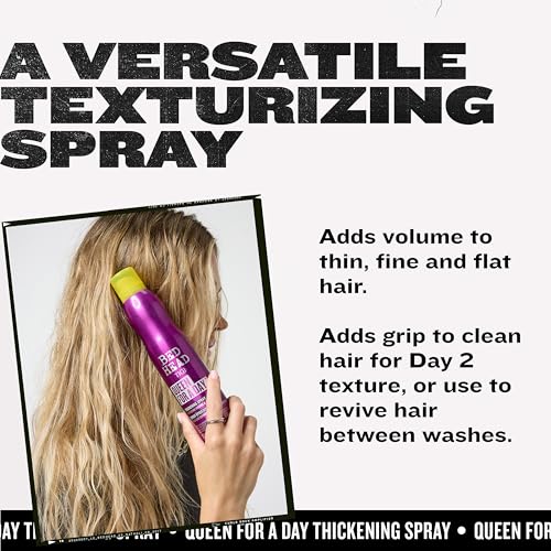 TIGI Bed Head Queen For A Day Volumizing Hair Spray Berry 10.5 oz - Thickening & Texturizing for Fine Hair