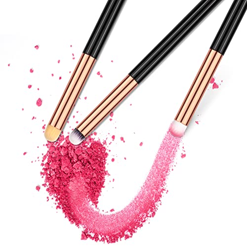 Professional 3-Piece Eye Makeup Brush Set for Blending & Concealer