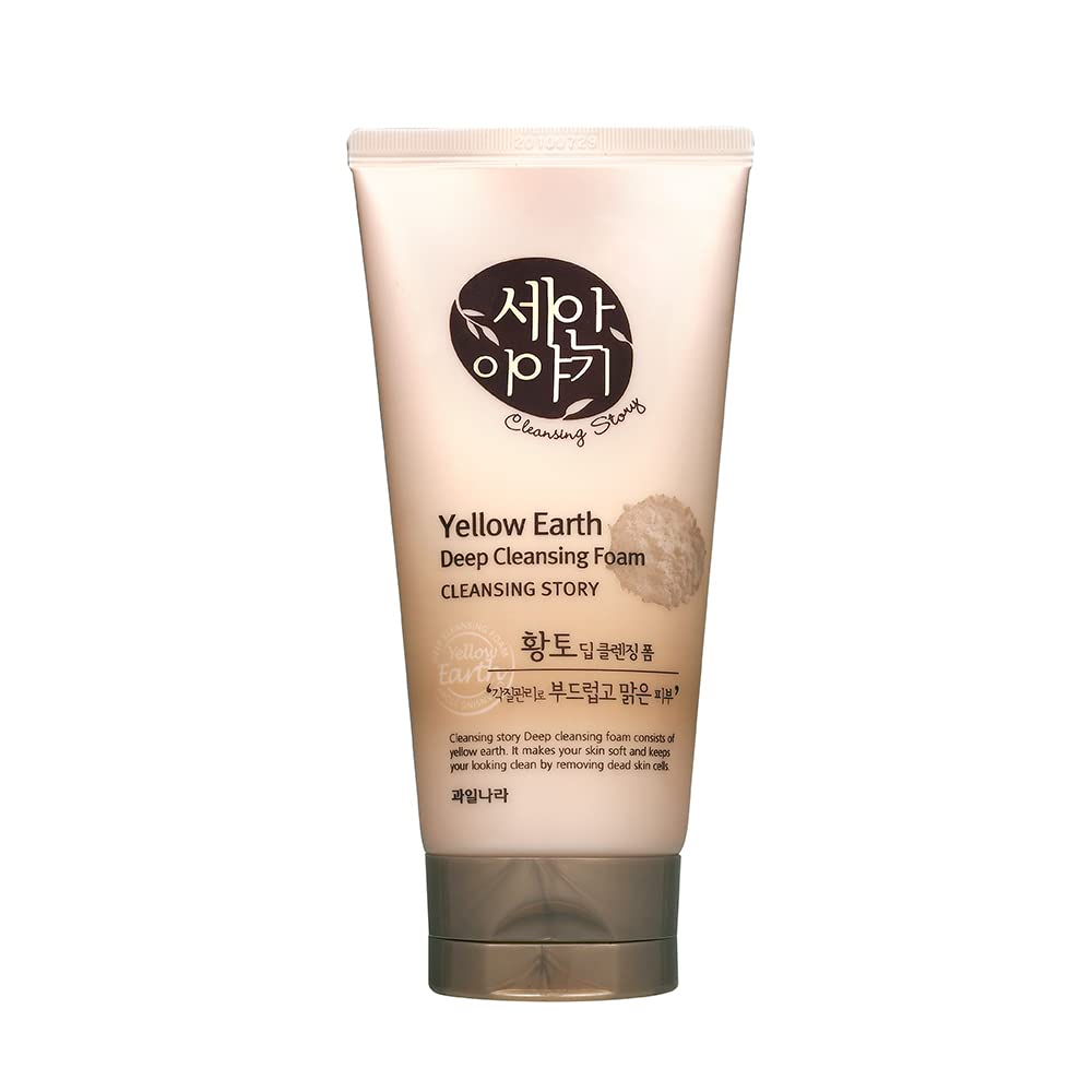 Kwailnara Cleansing Story Natural Facial Deep Foam Cleansing - Yellow Clay