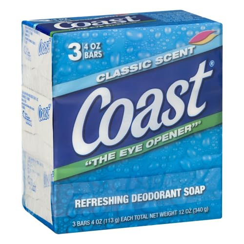 Coast Original Blue Bath Bar Soap - 3 Pack, 12 oz Total