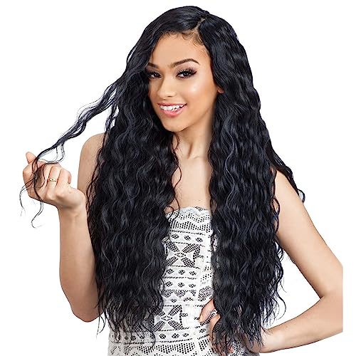 Shake-N-Go Organique Breezy Wave Synthetic Hair Weave - 24" 1B Off Black