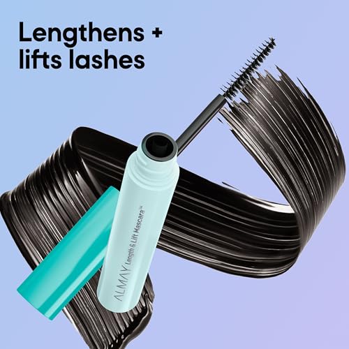 Almay Length & Lift Waterproof Black Mascara 0.24 Fl Oz - Hypoallergenic, Cruelty-Free