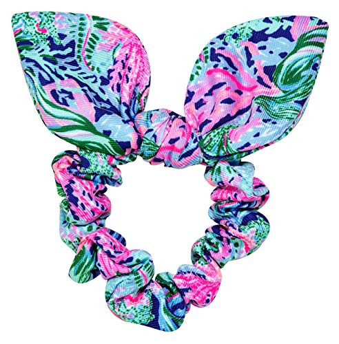 Lilly Pulitzer Bow Detail Scrunchie - Bringing Mermaid Back Print
