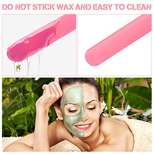 Mudder 3-Pack Silicone Wax Spatulas for Hair Removal - Non-Stick Applicators