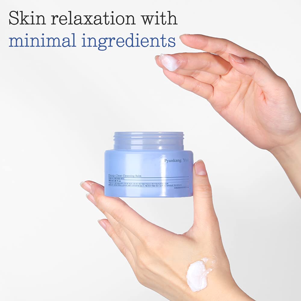 Pyunkang Yul Deep Clear Cleansing Balm - All-in-One Facial Cleanser for Heavy Makeup Removal | Moisturizing Plant-Based Oil, 3.38 Fl. Oz (100ml)
