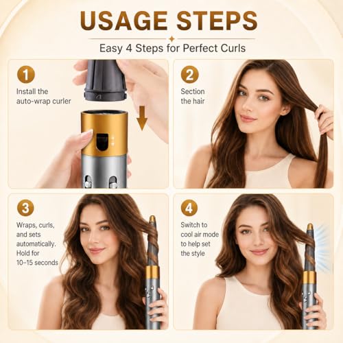 Dyson Airwrap Conical Long Barrel Attachment 20-36mm Adjustable Curling Iron