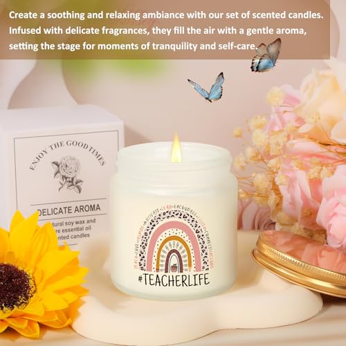 Tecanne Teacher Appreciation Gift Box – Includes Tote, Candle, and Mug