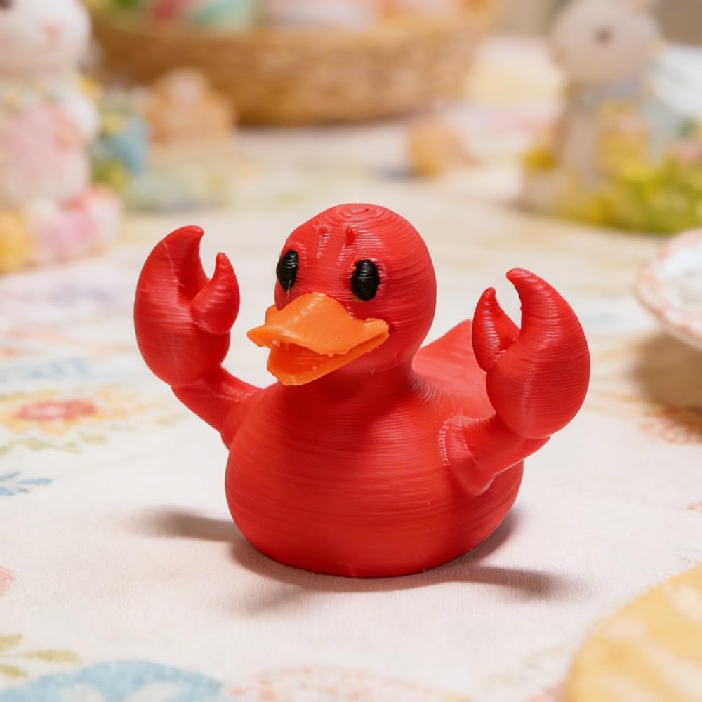 3D Rubber Lobster Duck Figurine | Unique Home & Office Décor