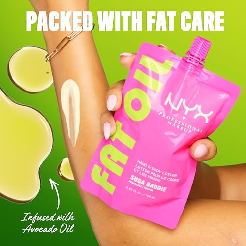 NYX Fat Oil Hand & Body Lotion - Suga Baddie Vanilla, 24HR Hydration