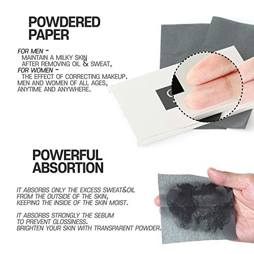 Gatsby Powdered Oil Blotting Paper for Oily Skin - 210 Sheets (3-Pack)