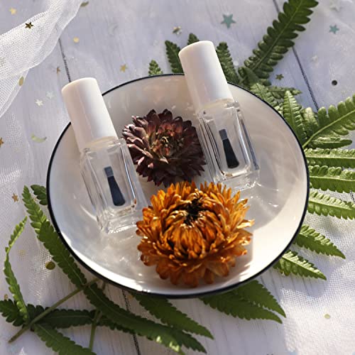 Agidea 5ML Empty Nail Polish Bottles, 20-Pack Glass Containers with Brushes
