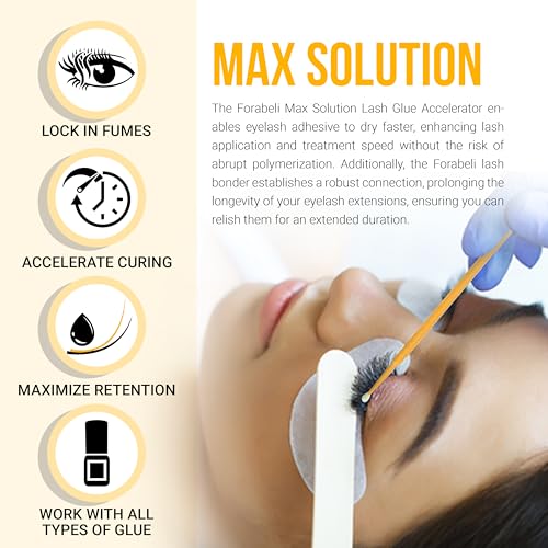 Forabeli Lash Bonder for Eyelash Extensions - Curing Accelerator & Sealer