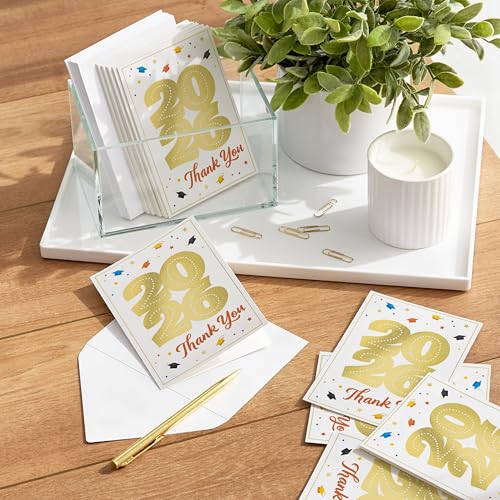Hallmark Graduation Thank You Cards - Class of 2026, Bulk 40 Pack