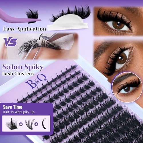 SalonSpike Lash Clusters Kit - Bold Wet-Look Eyelash Extensions