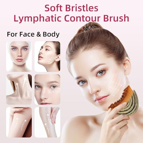 Lymphatic Contour Face Brush - Gua Sha for Jawline Sculpting