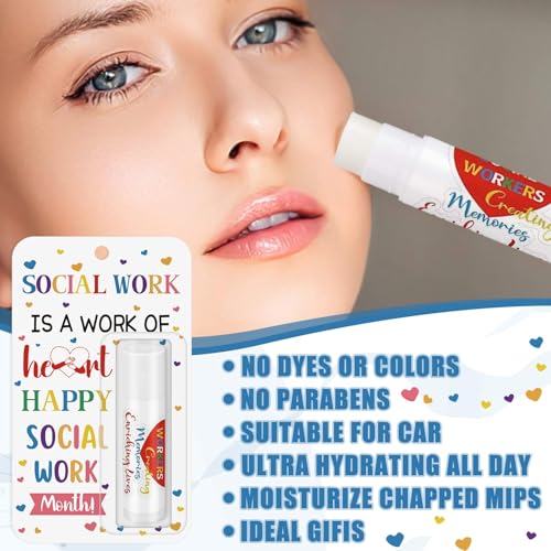 48 Pcs Social Worker Appreciation Lip Balm Gift Set - Bulk Thank You Gifts