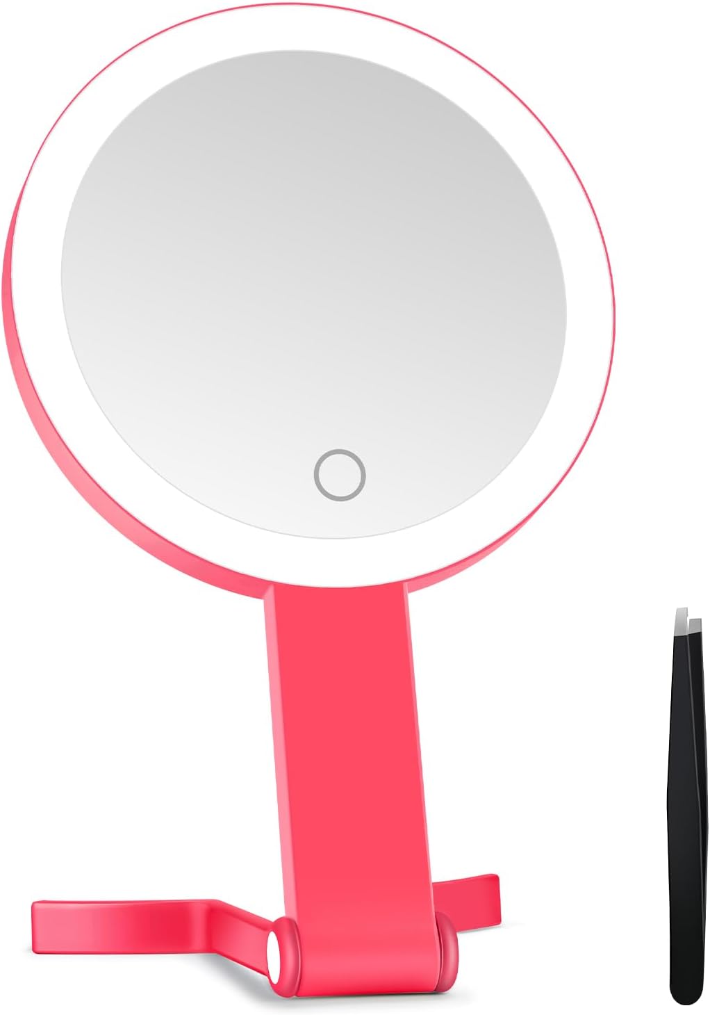 Lighted Makeup Mirror - 30X Magnifying with Adjustable Brightness | Portable Handheld Vanity Mirror for Women