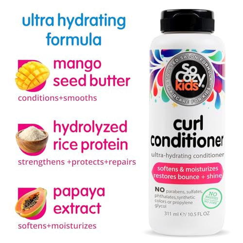 So Cozy Kids Curl Shampoo and Conditioner Set - Hydrating Hair Care Bundle