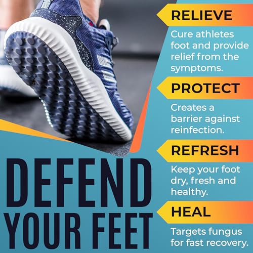 Athlete's Foot Cream - Antifungal Relief for Cracked Heels & Dry Skin