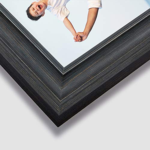 Rustic 4x6 Picture Frames Set - 3 Assorted Color Photo Frames