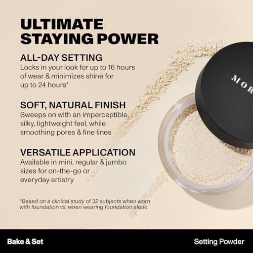 Morphe Mini Bake & Set Translucent Setting Powder - Talc-Free, 0.09 oz