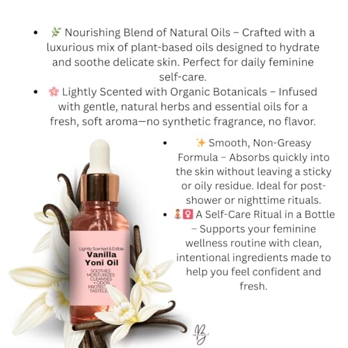 Vanilla Yoni Oil - Natural Feminine Care Oil for pH Balance & Comfort