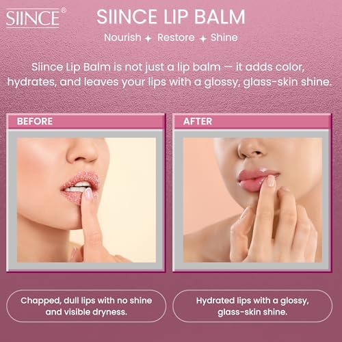 SIINCE Glossy Tinted Lip Balm - Brownie Creame Hydrating Lip Serum