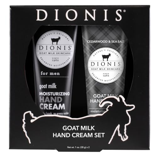 Dionis Goat Milk Hand Cream Gift Set - Cedarwood & Fresh, 2 Pack