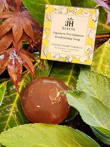Japanese Persimmon Deodorant Soap Bar for Odor Removal - Body & Hair