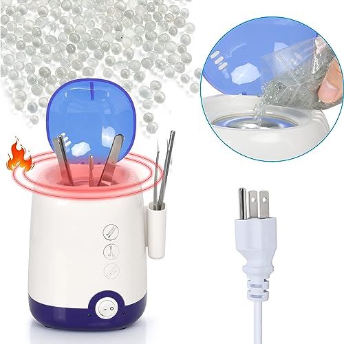 High Temperature Nail Tool Cleaner Machine with Glass Beads for Salon Tools