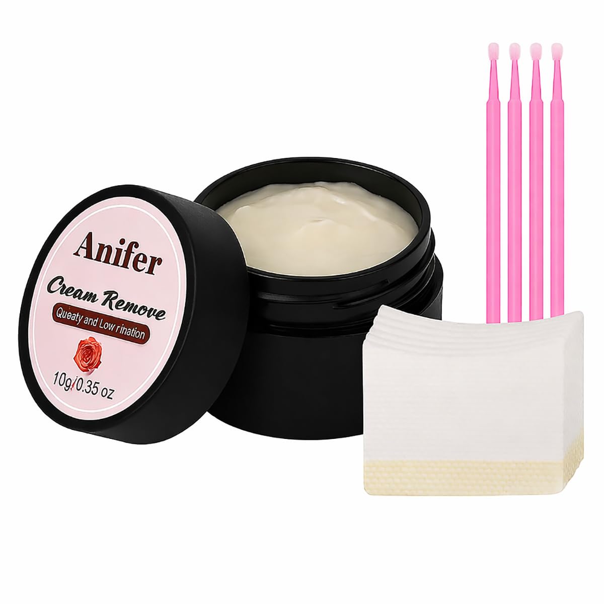 Eyelash Extension Remover - Fast-Dissolving Cream for Sensitive Skin | Hami Melon Scent, 10g (2 Pcs)