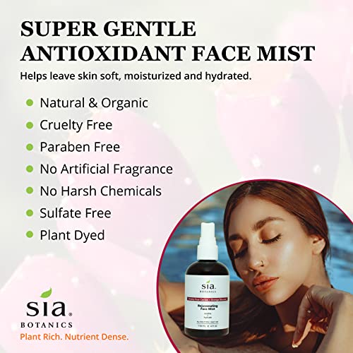 Sia Botanics Rejuvenating Face Toner Mist, 118ml Natural Desert Botanical