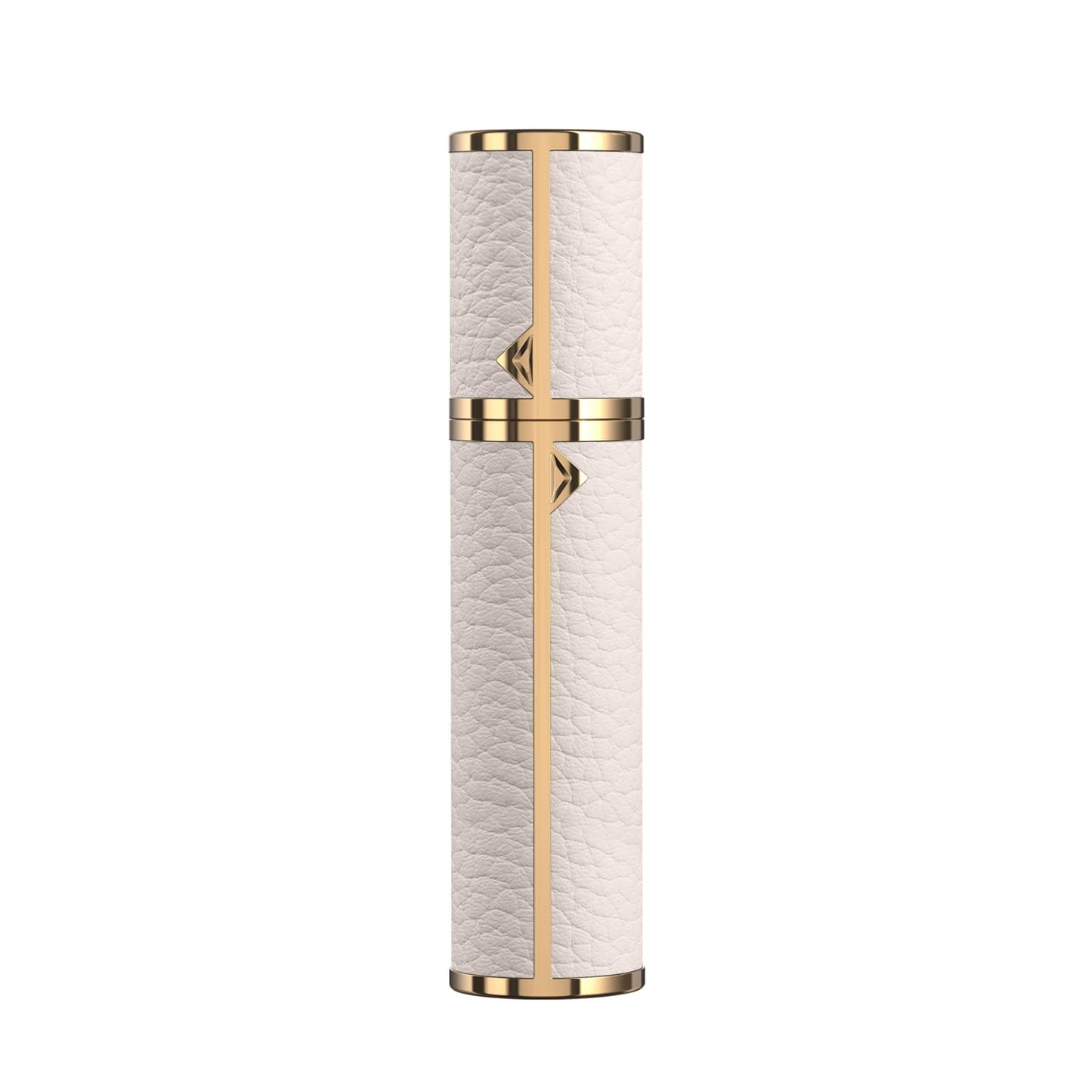 3zorqinron 8ML Travel Perfume Refillable Atomizer, Mini Genuine Leather Cologne Sprayer, Protable Pocket Size Empty Fragrance Spray Bottle (White)