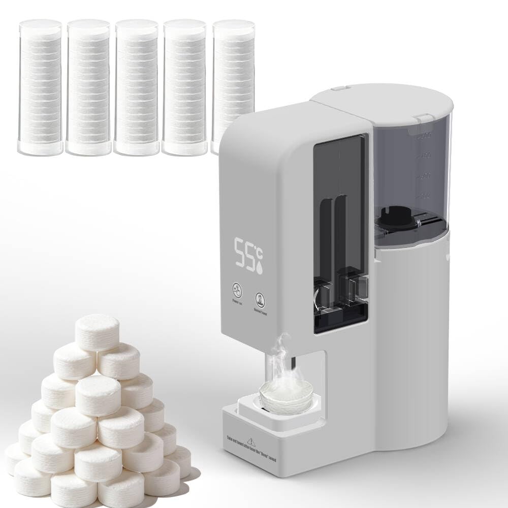 Towel Heater - Hot Towel Warmer Dispenser for Spa & Home Use | Includes 100 Towels