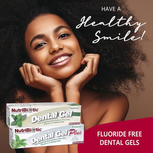 NutriBiotic Whitening Dental Gel with GSE & Aloe - 4.5 oz