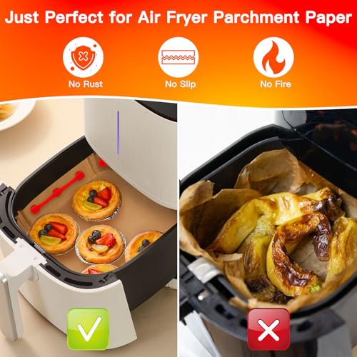 Air Fryer Parchment Paper Magnetic Buckles - Heat Resistant Silicone Clips