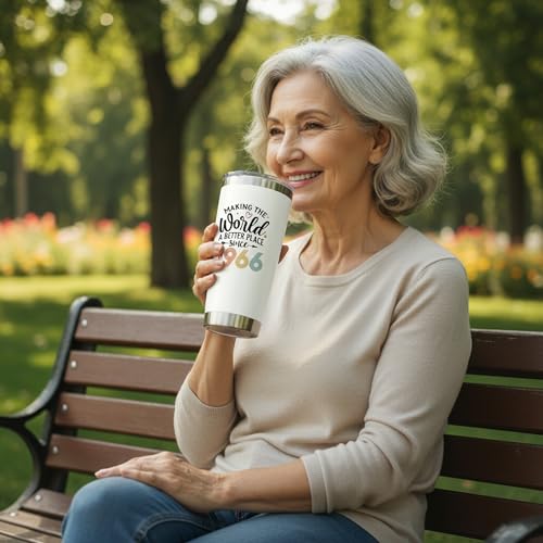60th Birthday Tumbler for Women - 20 Oz Stainless Steel Gift Mug