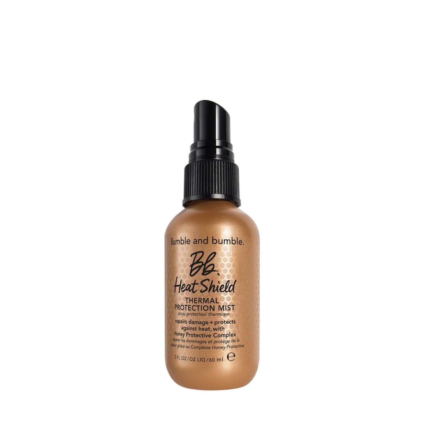 Bumble and bumble. Heat Shield Thermal Protection Hair Mist | Frizz Control, Damage Repair, Heat Protection, Prevents Breakage, Color Safe | For Curly, Wavy, Straight Hair | Mini Travel Size, 2 Fl Oz